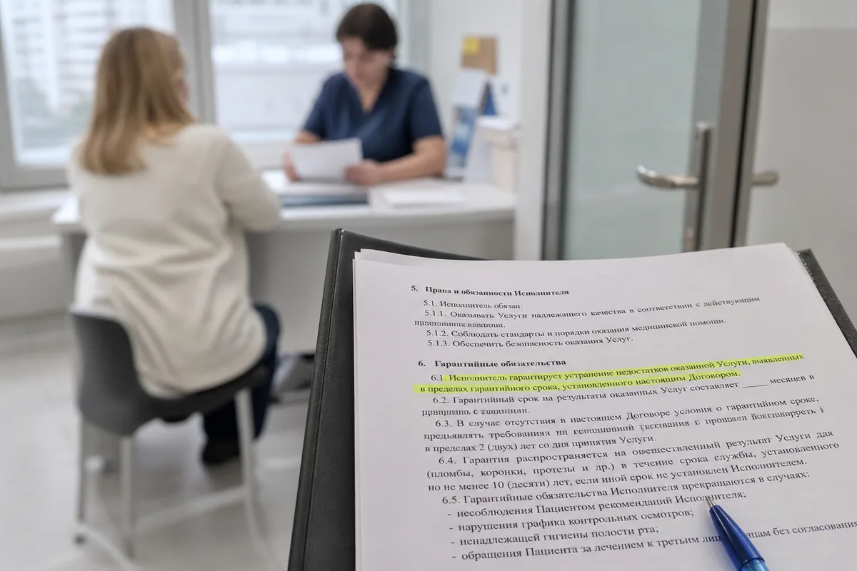 Гарантия успешного лечения в договоре: что клиника обязана исправить бесплатно